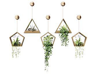 modern hanging basket 3d model