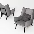Modern Sofa Chair Single Sofa Casual Sofa 3d model