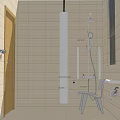 Other Bathroom Interior With Oval Mirror And Vanity