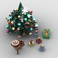 Lego toy Christmas tree gift Christmas holiday 3d model