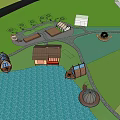Scenic Waterfront Floating Bungalows With Dome Shaped And Traditional Roof Designs