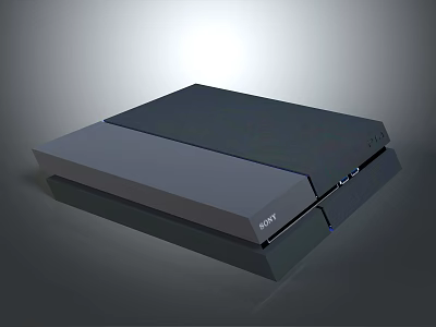 Sony Sleek Design Game Console Modern Entertainment Device With Smooth Surface And Interface Ports 3d model
