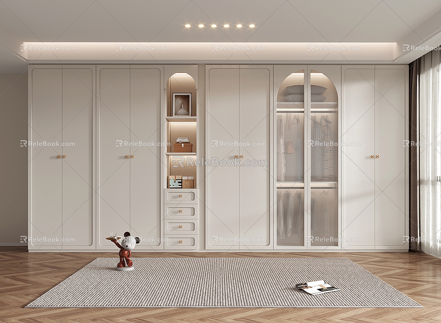 French wardrobe 3d model