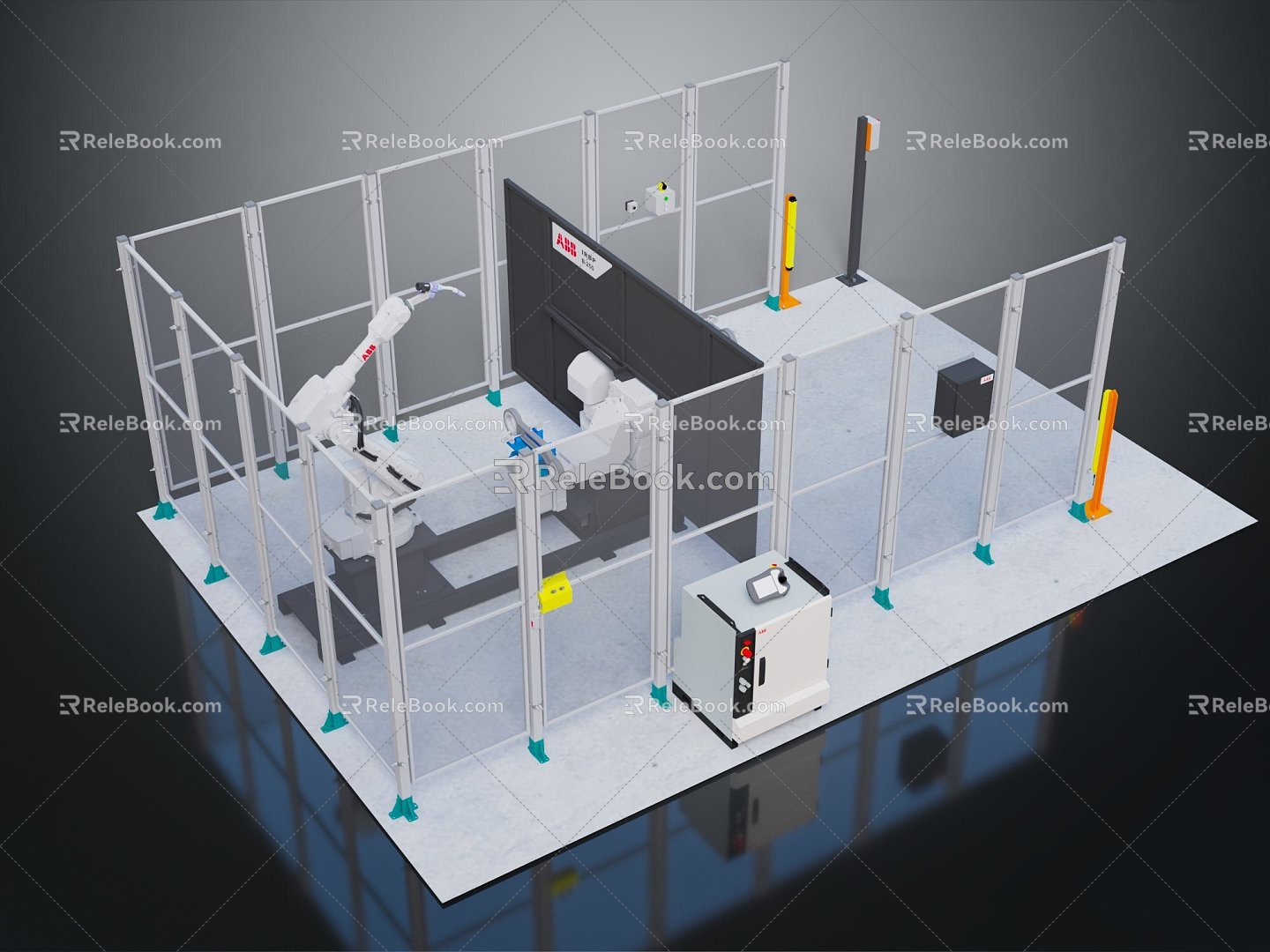 Robot Welding Work Unit Robot Arm Mechanical Arm 3d model