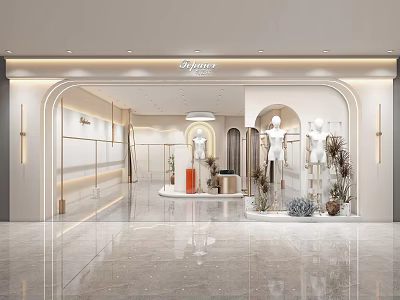 Modern Clothing Store 3d model