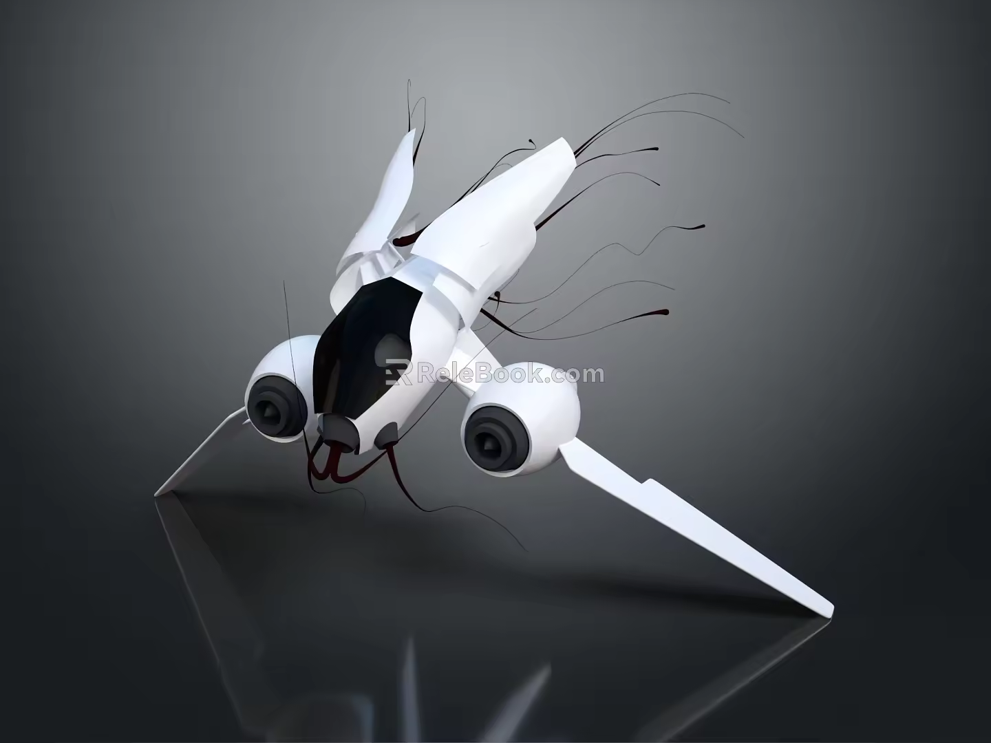 Modern Spaceship Spacecraft 3d model