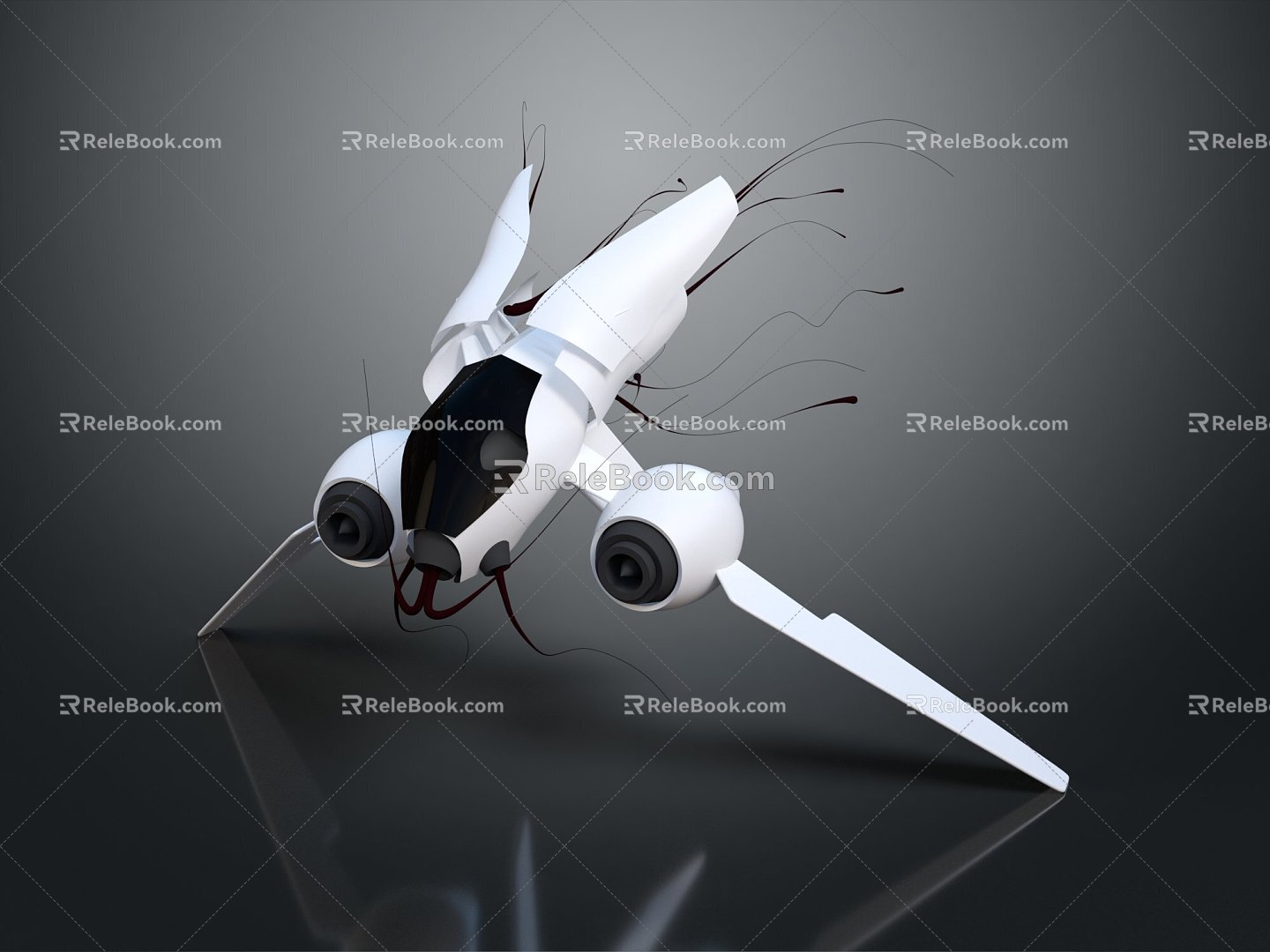 Modern Spaceship Spacecraft Spacecraft 3d model