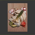 Mexican Tacos With Radish Slices Lime Peanut Toppings And Red Salsa On Wooden Board