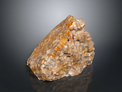 Natural Stone And Wood Material With Rough Surface Texture For Decorative Design Projects 3d model