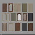 Various Design Wardrobe Doors With Wooden Green Beige And Panel Styles