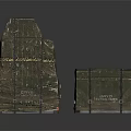 Military Style Cargo Boxes Wrapped In Green Fabric And Strapped With Ropes