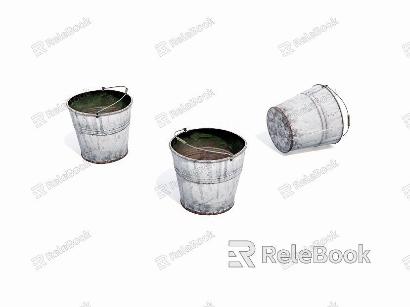 Old Iron Bucket Old Object model