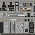 Various Modern Household Appliances For Home Use Including Refrigerators Washers And Microwaves