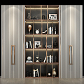 Light Luxury Bookcase 3d model