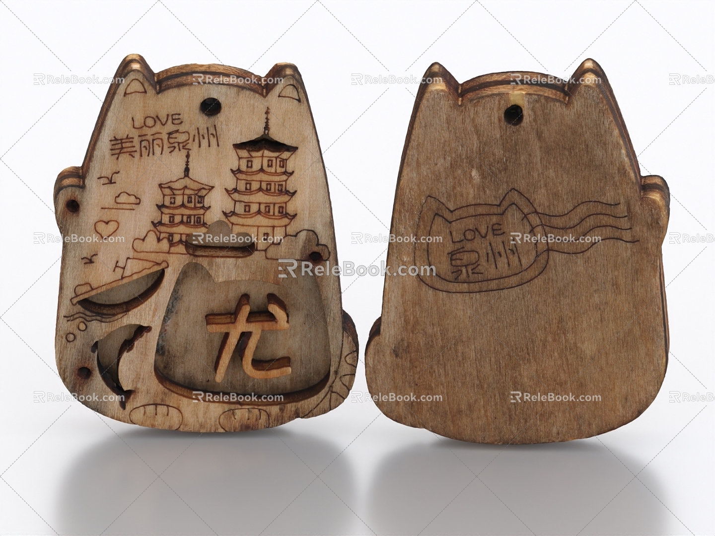 Woodcarving Woodcarving Pendant Accessories Ornaments Decorative Pendants 3d model