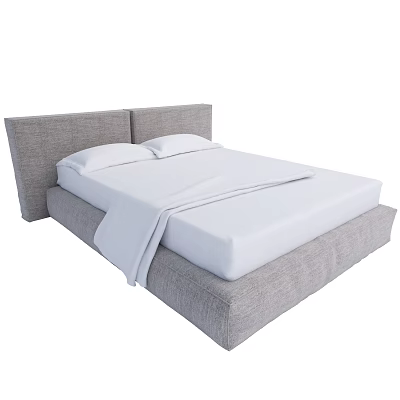 Modern Double Bed 3d model Modern Double Bed 3d model