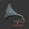 phonograph old phonograph old phonograph antique phonograph classical phonograph retro phonograph 3d model