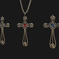 Cross Necklace Cross Pendant Cross Magic Cross 3d model