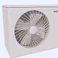 Samsung White Air Conditioner Fan With Modern Design And Cooling Ventilation