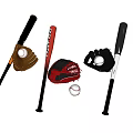 Professional Baseball Sports Equipment Including Bats Gloves And Training Balls
