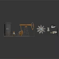 Practical Home Kitchen Supplies With Range Hood Storage Tank And Mechanical Parts