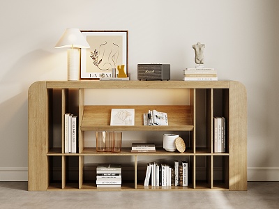 Modern Bookcase Storage Decorative Cabinet model