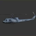 Light Blue Helicopter 3D Model with Rotors for Space Exploration Missions 3d model