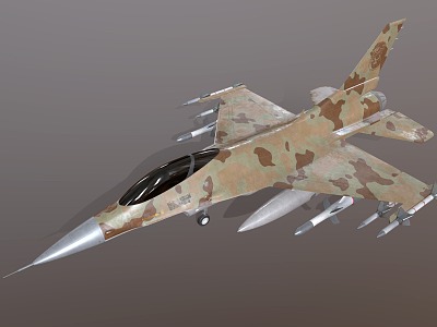 F16 Fighter Jet Fighter Military Aircraft 3d model