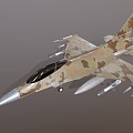 F16 Fighter Fighter Fighter Jet Fighter Military Aircraft 3d model