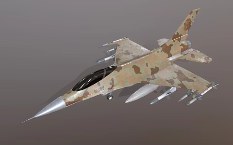 F16 Fighter Jet Fighter Military Aircraft 3d model