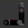 Handheld Professional Equipment With Silver Black Body Red Button And Digital