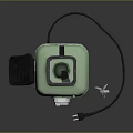 Green Electric Blender With Transparent Cup Knob Control And Power Cord