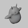 My Neighbor Totoro Gray Game And Movie Character With Round Body Patterns Pointed Ears Whiskers