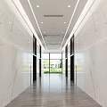 Elegant Bright Luxury Marble Company Reception Lobby With Comfortable Lounge Seating And Artistic Chandelier