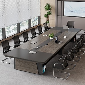 Modern Conference Room Conference Table Office Chair Conference Table and Chair Combination 3d model