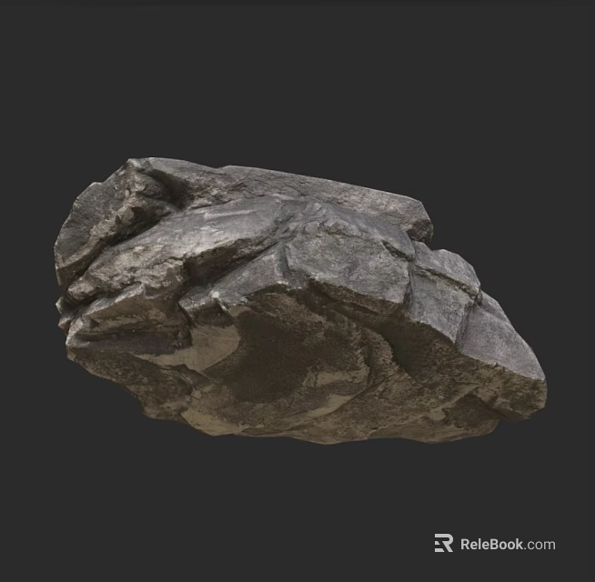 Natural Stone and Wood Material Combination with Rough Texture for Decor Projects 3d model 
