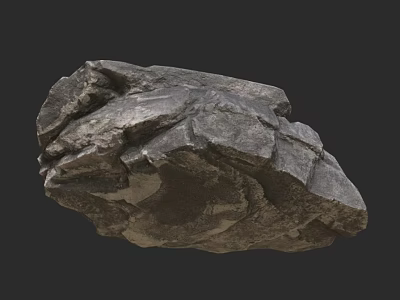 Natural Stone and Wood Material Combination with Rough Texture for Decor Projects 3d model