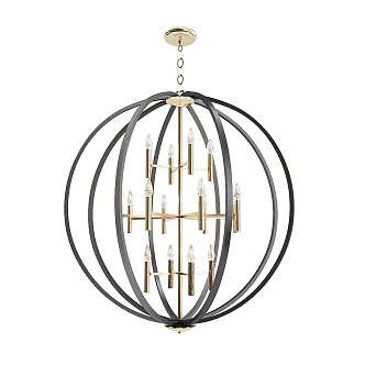 Euclid Chandelier Spanish Bronze 3d model