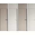 Modern Hinged Doors With Various Wooden Texture And White Finish Styles
