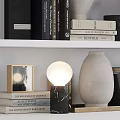 Decorative Ornament Set With Books Clock Vases Wooden Tray And Photo Frames For Home Decor