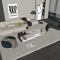 Modern Sofa Coffee Table Combination Sofa Coffee Table 3d model
