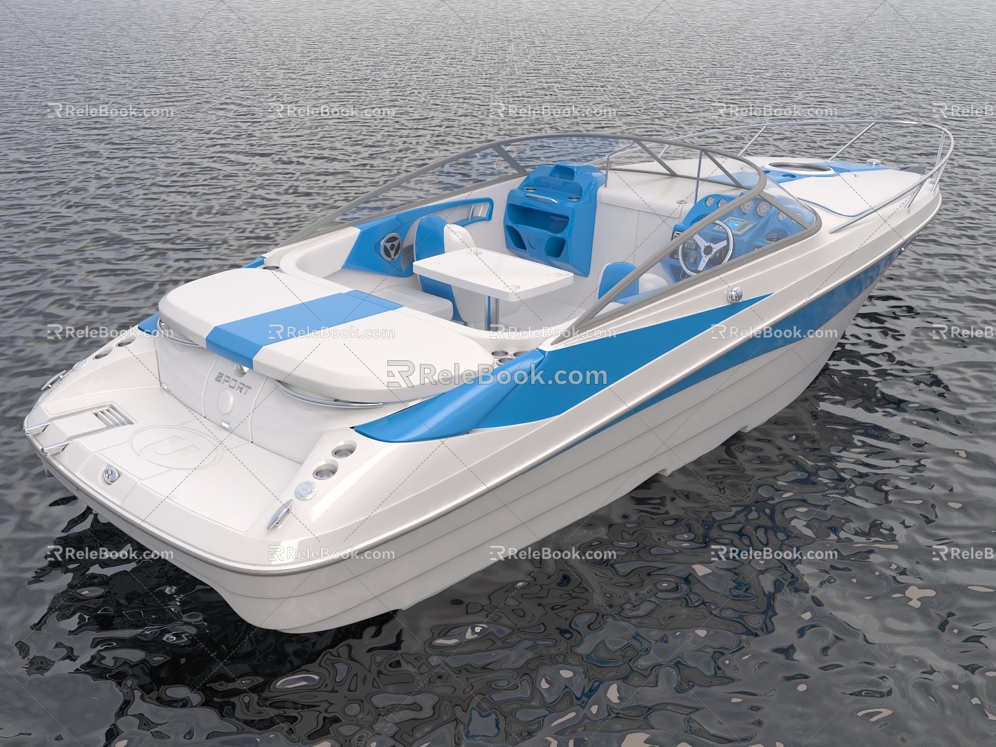 Modern Yacht 3d model