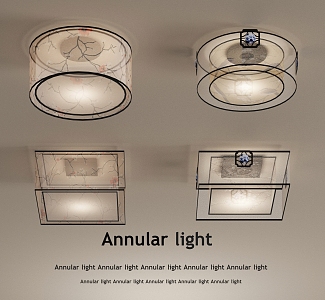 New Chinese ceiling lamp 3d model