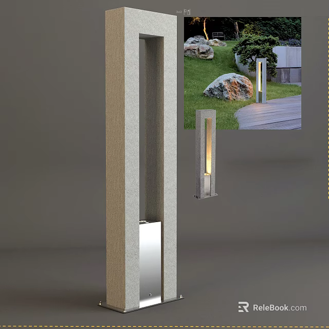 Modern Outdoor Lights With Warm Glow For Garden Path Decoration 3d model 