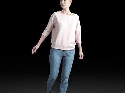 Modern Woman Female Characters 3d model