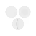 Three White Circular Wall Decorative Pieces For Modern Home Interior