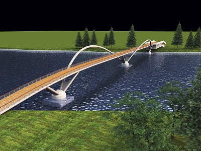 footbridge 3d model