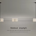 Medieval Droplight Design Featuring Antique Pendant Light And Classic Ceiling Elements 3d model
