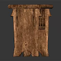 Traditional Wooden Public Bench With Intricate Carved Patterns Long Structure For Outdoor Use