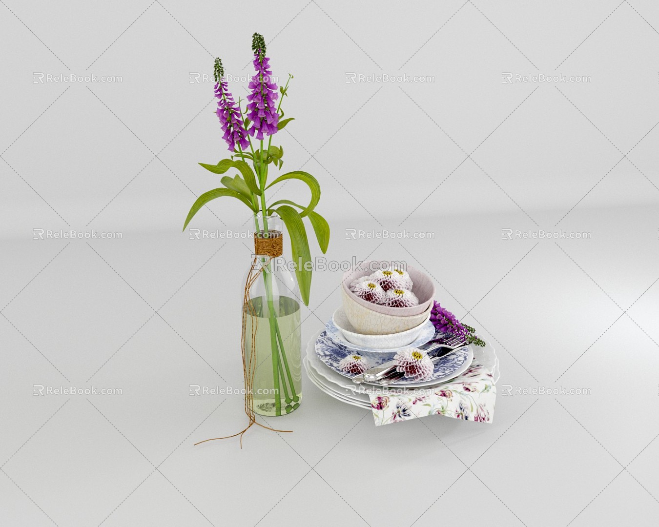 Modern Tableware 3d model